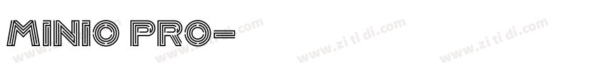 Minio Pro字体转换
